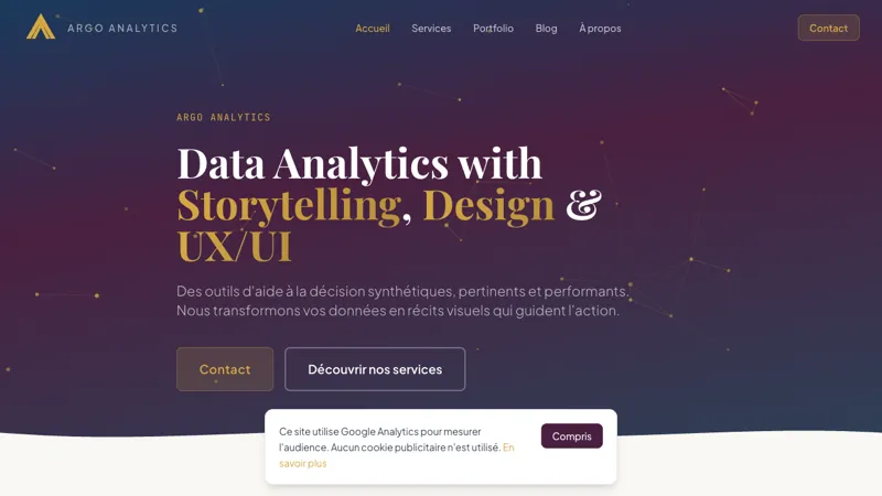ARGO Analytics - Plateforme de data analytics